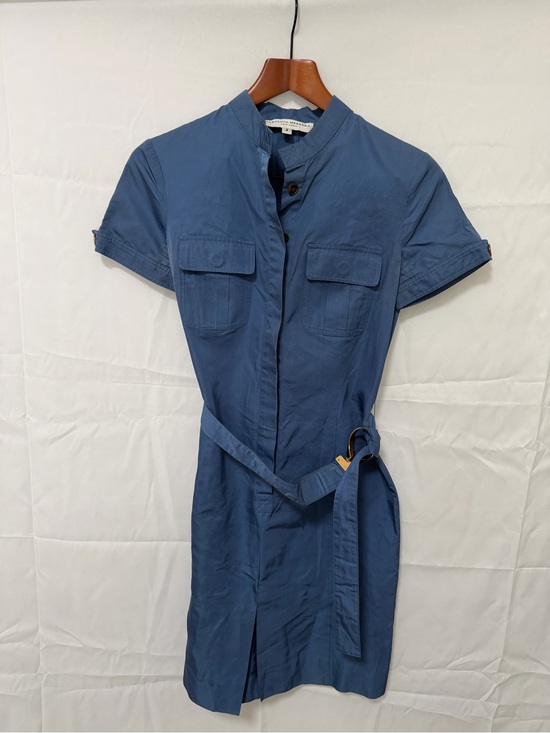 Carolina Herrera Dresses & Skirts - Carolina Herrera Blue Short-Sleeve Midi Shirt Dress